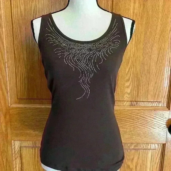 Express Tops - Express Vintage y2k pop star tank top Embellished